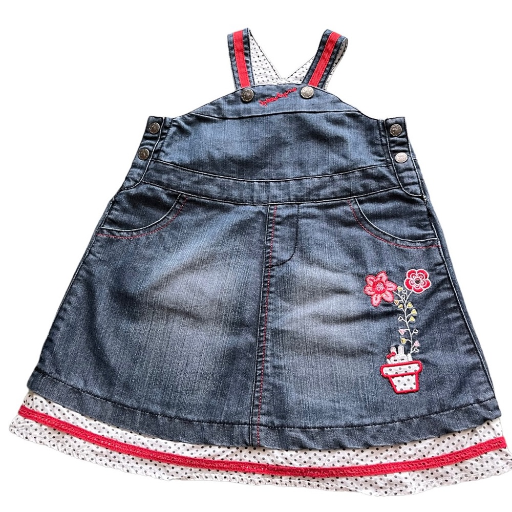 Overall jean dress